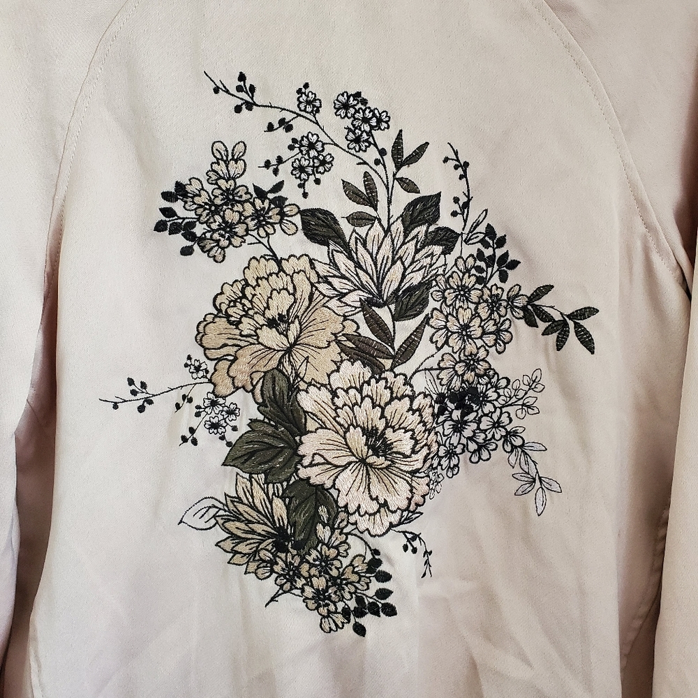 EUC Embroidered Bomber Jacket - Picture 2 of 4